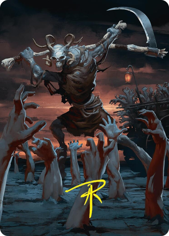 Image for Abyssal Harvester Art Card (34/54) (Gold-Stamped Signature) (34) [Art Series: Foundations]