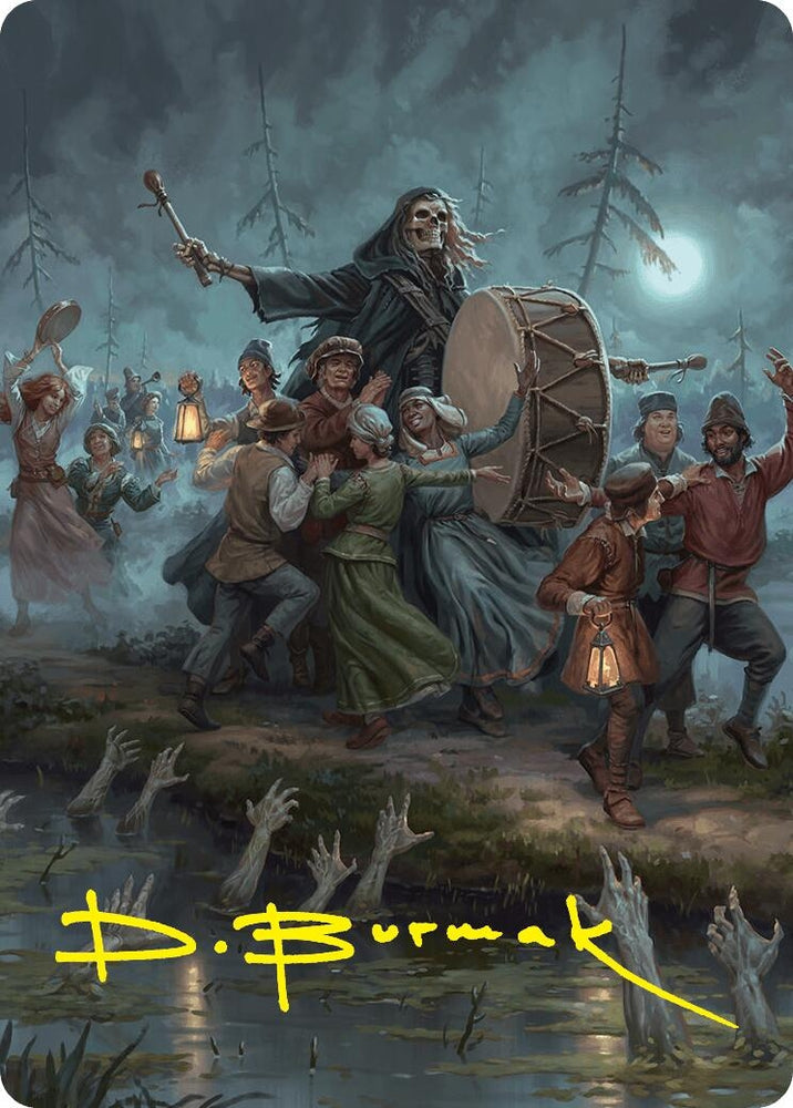 Image for Blasphemous Edict Art Card (35/54) (Gold-Stamped Signature) (35) [Art Series: Foundations]
