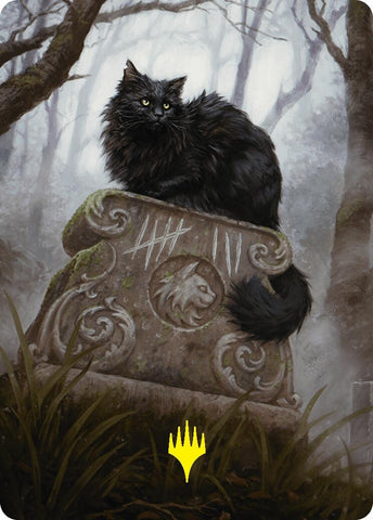 Image for Nine-Lives Familiar 2 Art Card (36/54) (Gold-Stamped Planeswalker Symbol) (36) [Art Series: Foundations]