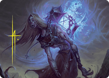 Image for Soul-Shackled Zombie Art Card (9/54) (Gold-Stamped Signature) (9) [Art Series: Foundations]