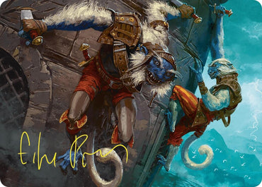 Image for Goblin Boarders Art Card (11/54) (Gold-Stamped Signature) (11) [Art Series: Foundations]