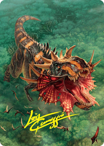 Image for Gigantosaurus Art Card (53/54) (Gold-Stamped Signature) (53) [Art Series: Foundations]