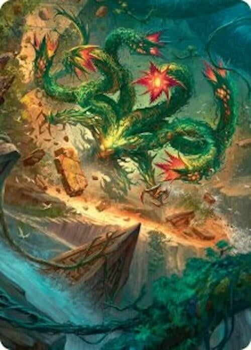 Image for Mossborn Hydra Art Card (42/54) (42) [Art Series: Foundations]