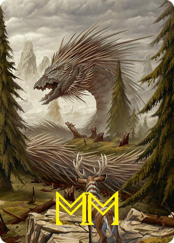 Image for Quilled Greatwurm Art Card (44/54) (Gold-Stamped Signature) (44) [Art Series: Foundations]