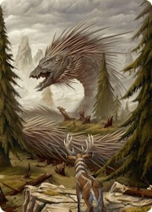 Image for Quilled Greatwurm Art Card (44/54) (44) [Art Series: Foundations]