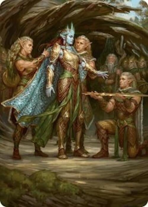 Image for Lathril, Blade of the Elves Art Card (48/54) (48) [Art Series: Foundations]