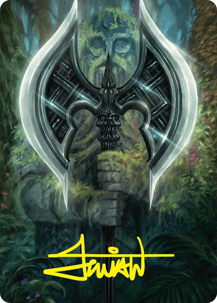 Image for Leyline Axe Art Card (49/54) (Gold-Stamped Signature) (49) [Art Series: Foundations]