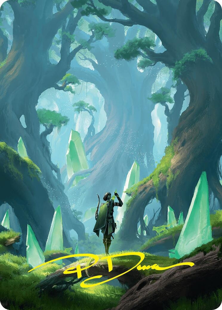 Image for Forest Art Card (25/54) (Gold-Stamped Signature) (25) [Art Series: Foundations]