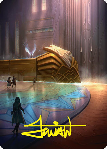 Image for Plains Art Card (21/54) (Gold-Stamped Signature) (21) [Art Series: Foundations]