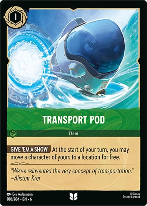 Image for Transport Pod (100/204) - Disney Lorcana