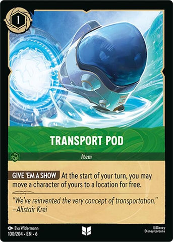 Image for Transport Pod (100/204) - Disney Lorcana