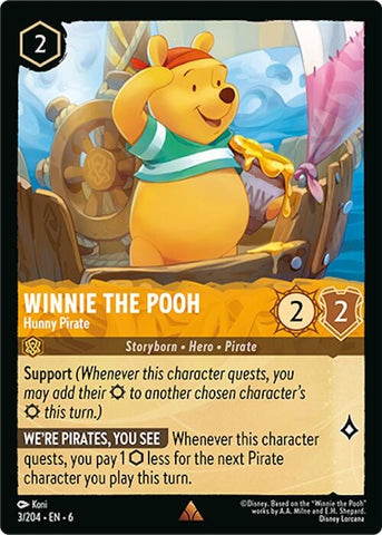 Image for Winnie the Pooh - Hunny Pirate (3/204) - Disney Lorcana
