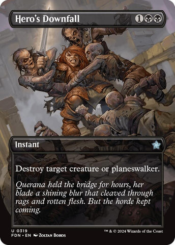 Image for Hero's Downfall (Borderless) (319) [Foundations]
