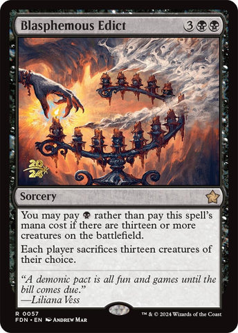 Image for Blasphemous Edict (57) [Prerelease Cards]