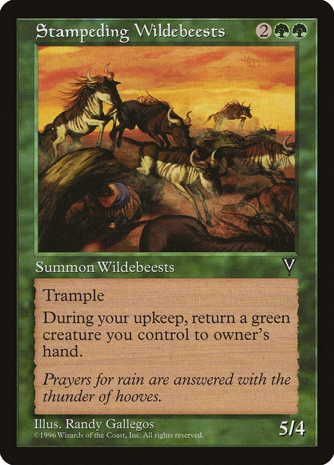 Image for Stampeding Wildebeests [Visions]