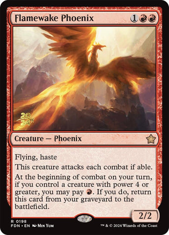 Image for Flamewake Phoenix (FDN) (198) [Prerelease Cards]