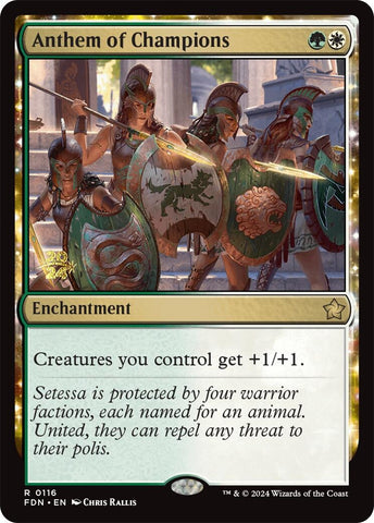 Image for Anthem of Champions (116) [Prerelease Cards]