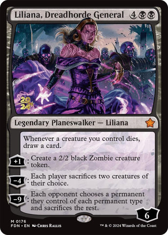 Image for Liliana, Dreadhorde General (FDN) (176) [Prerelease Cards]