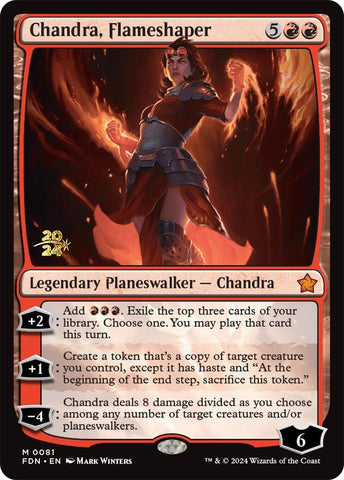 Image for Chandra, Flameshaper (81) [Prerelease Cards]