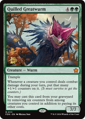 Image for Quilled Greatwurm (111) [Prerelease Cards]