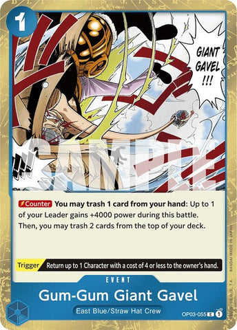 Gum-Gum Giant Gavel (Jolly Roger Foil) (OP03-055) (PRB-01)