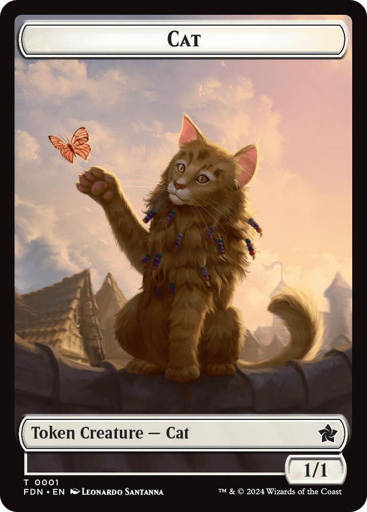 Image for Cat (0001) // Cat (0002) Doubled-Sided Token (1 // 2) [Foundations]