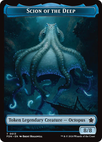 Image for Scion of the Deep // Koma's Coil Doubled-Sided Token (13 // 11) [Foundations]