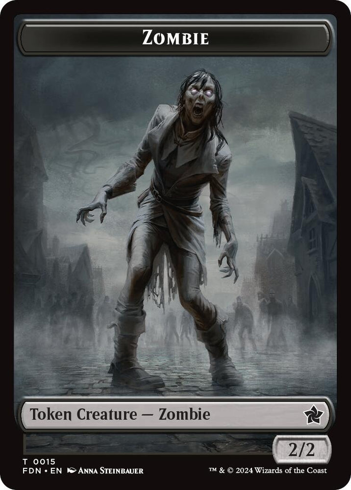 Image for Zombie // Insect Doubled-Sided Token (15 // 21) [Foundations]