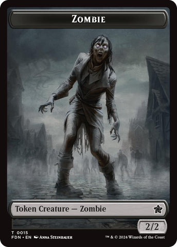 Image for Zombie // Insect Doubled-Sided Token (15 // 21) [Foundations]