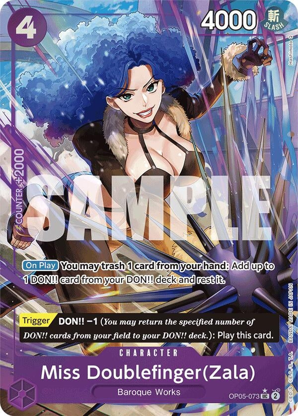 Miss Doublefinger(Zala) (Full Art) (OP05-073) (PRB-01)
