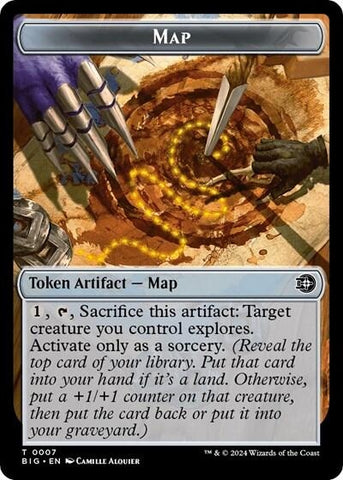 Image for Map // Plot Double-Sided Token (7 // 20) [Outlaws of Thunder Junction: The Big Score]