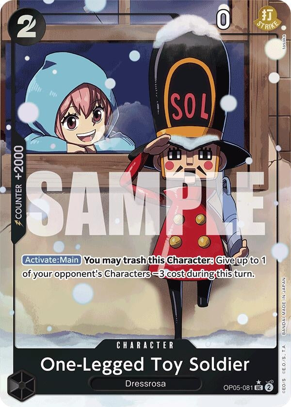 One-Legged Toy Soldier (Alternate Art) (OP05-081) (PRB-01)