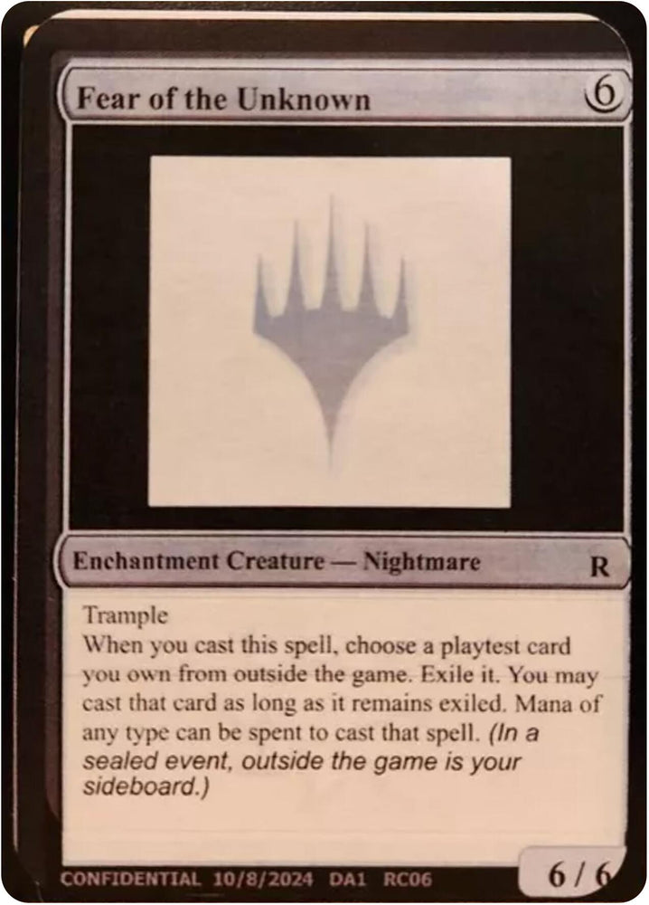 Image for Fear of the Unknown [Un-Known Event Playtest Cards]