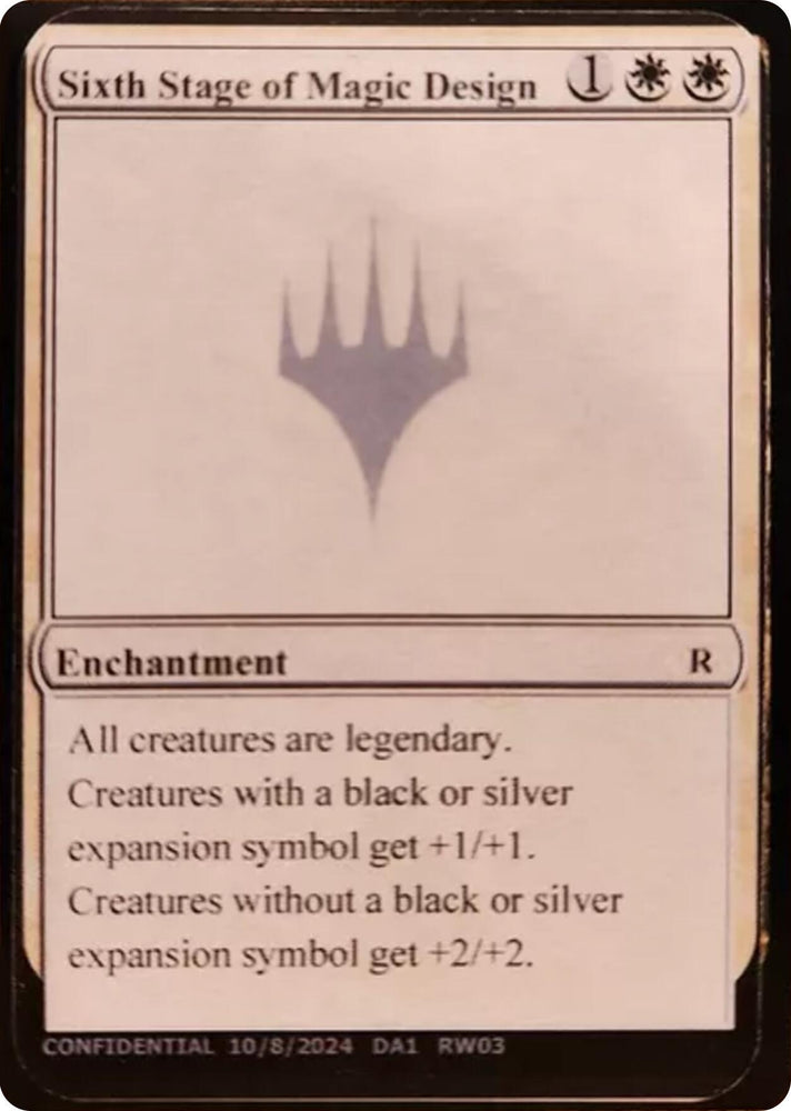 Image for Sixth Stage of Magic Design [Un-Known Event Playtest Cards]