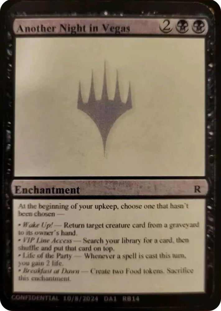 Image for Another Night in Vegas [Un-Known Event Playtest Cards]