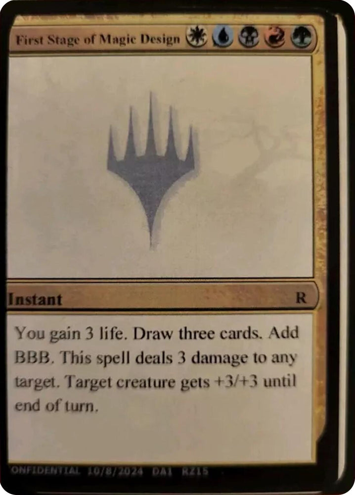 Image for First Stage of Magic Design [Un-Known Event Playtest Cards]