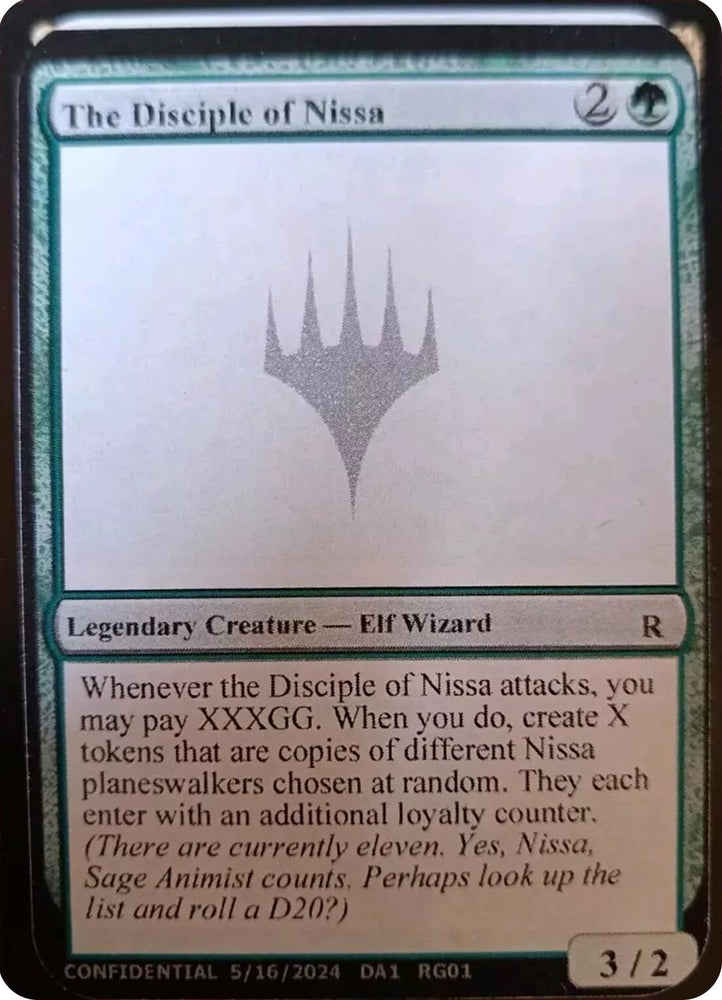 Image for The Disciple of Nissa [Un-Known Event Playtest Cards]