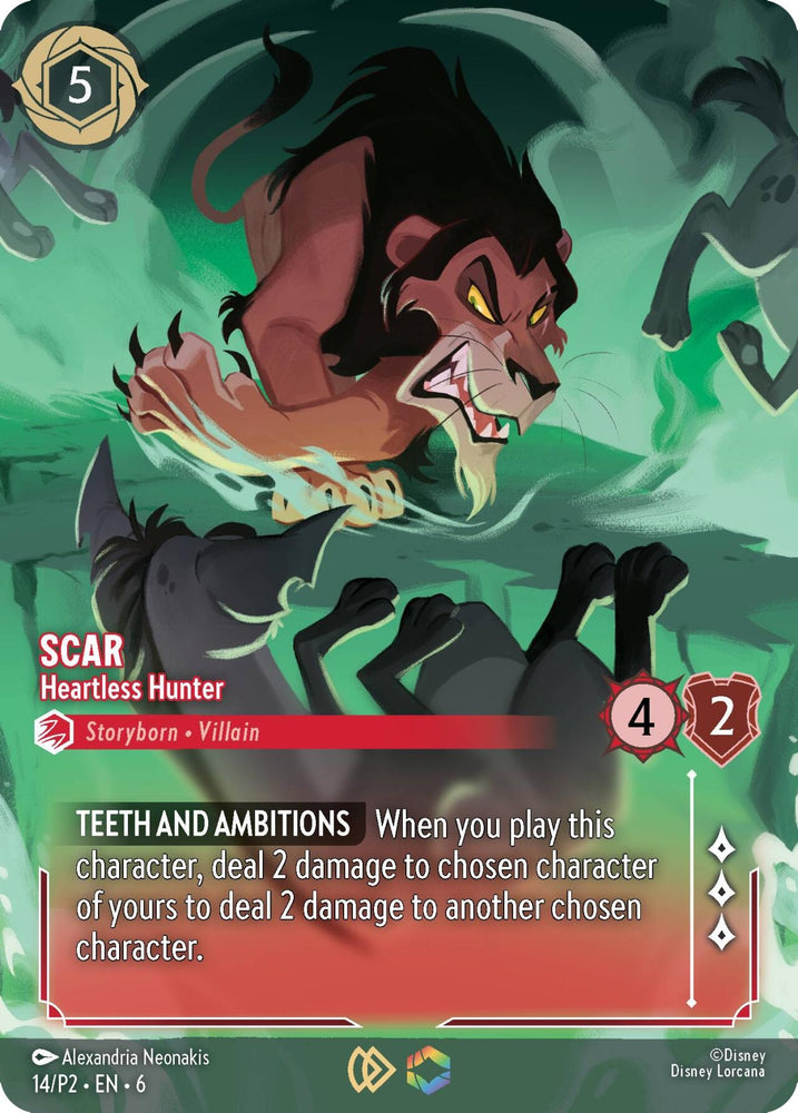 Image for Scar - Heartless Hunter (Store Championship) (14) [Disney Lorcana Promo Cards]