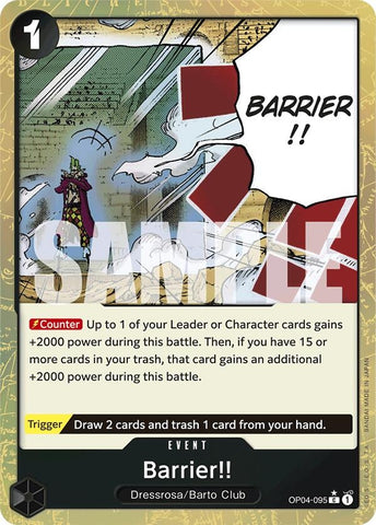 Barrier!! (Textured Foil) (OP04-095) (PRB-01)