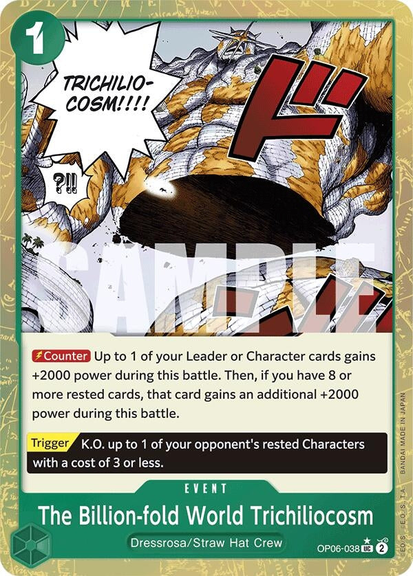 Image for The Billion-fold World Trichiliocosm (Textured Foil) (OP06-038) - One Piece Card Game