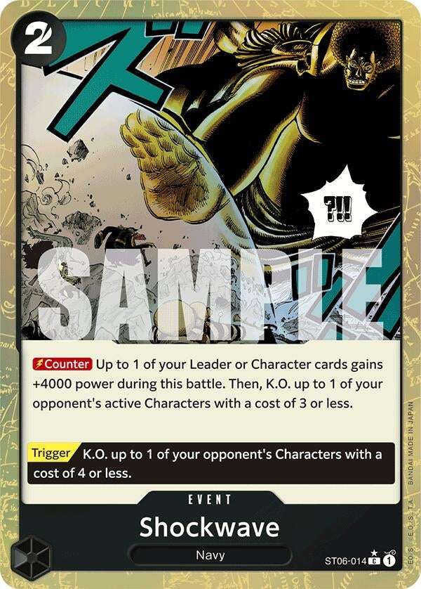 Image for Shockwave (Textured Foil) (ST06-014) - One Piece Card Game