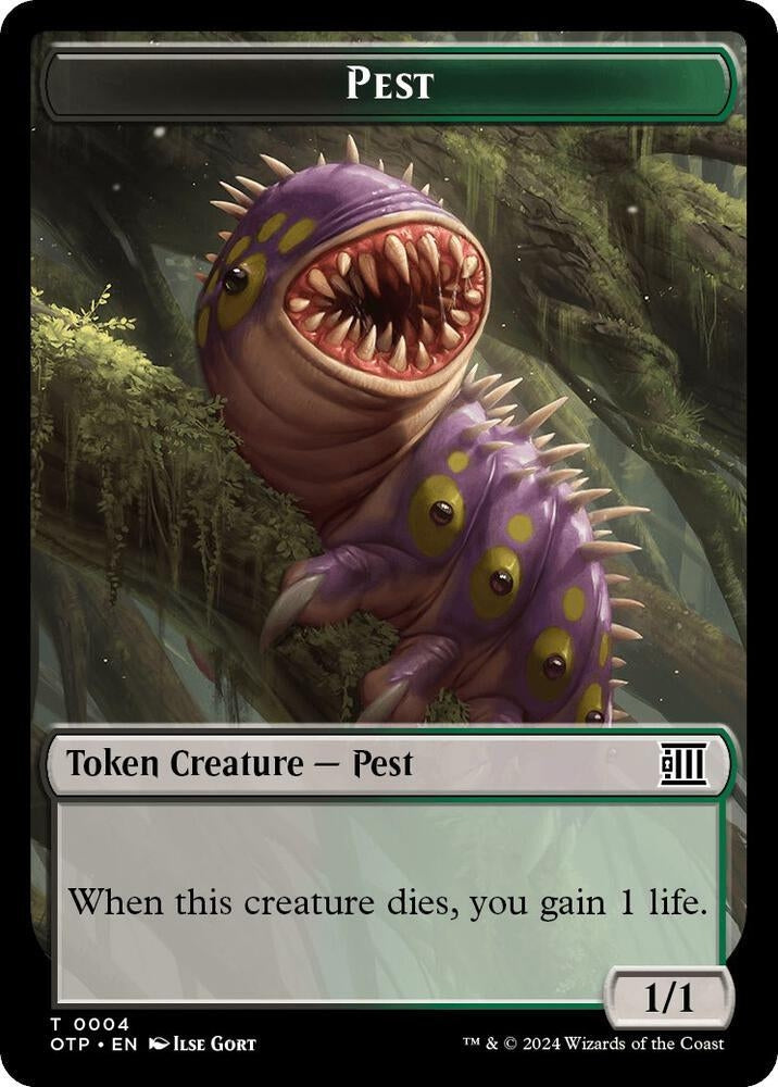 Image for Pest // Plot Double-Sided Token (4 // 20) [Outlaws of Thunder Junction: Breaking News]
