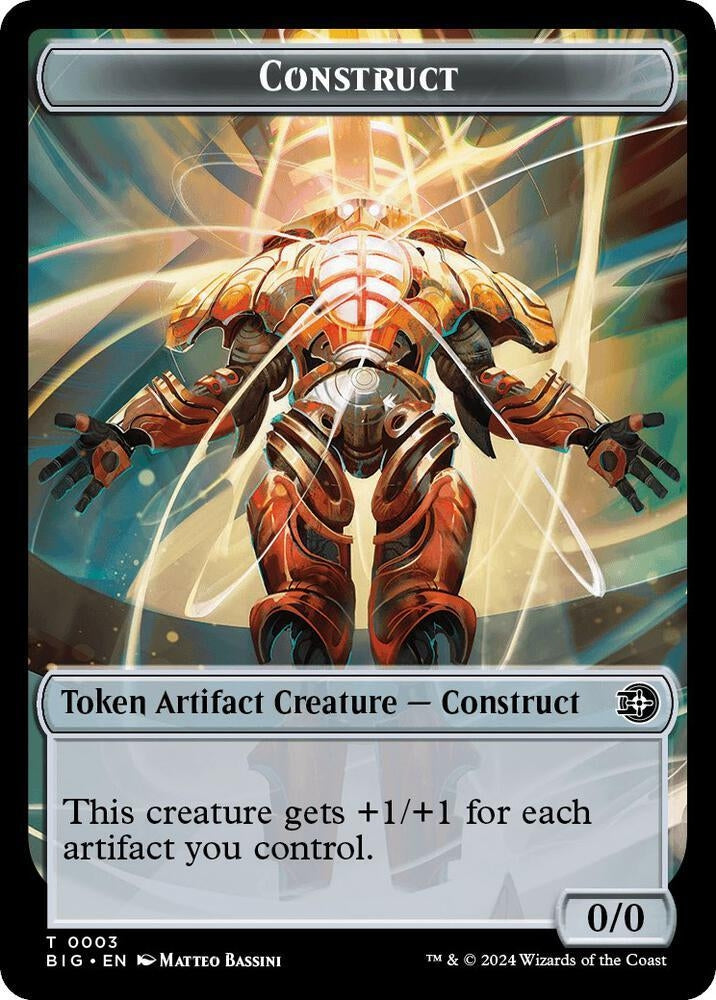 Image for Construct Token // Plot Token Double-Sided Token (3 // 20) [Outlaws of Thunder Junction: The Big Score]