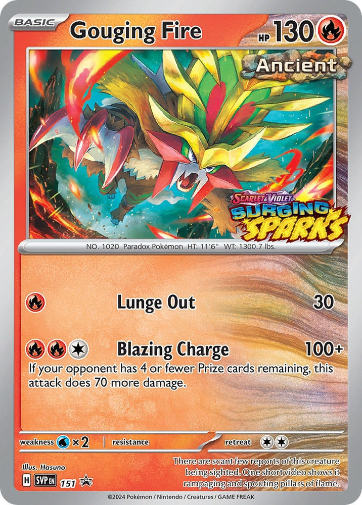 Image for Gouging Fire - 151 (151) [SV: Scarlet & Violet Promo Cards]