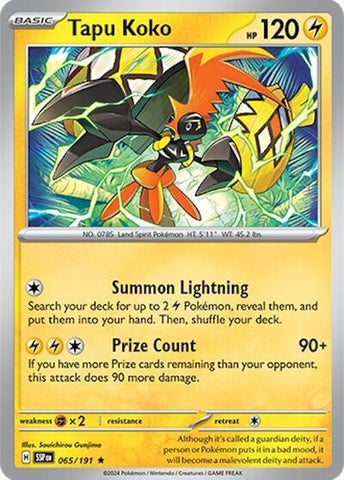 Image for Tapu Koko (065/191) - Pokemon
