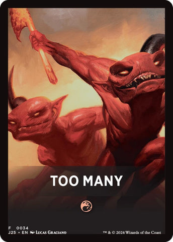 Image for Too Many Theme Card (34) [Foundations Jumpstart]