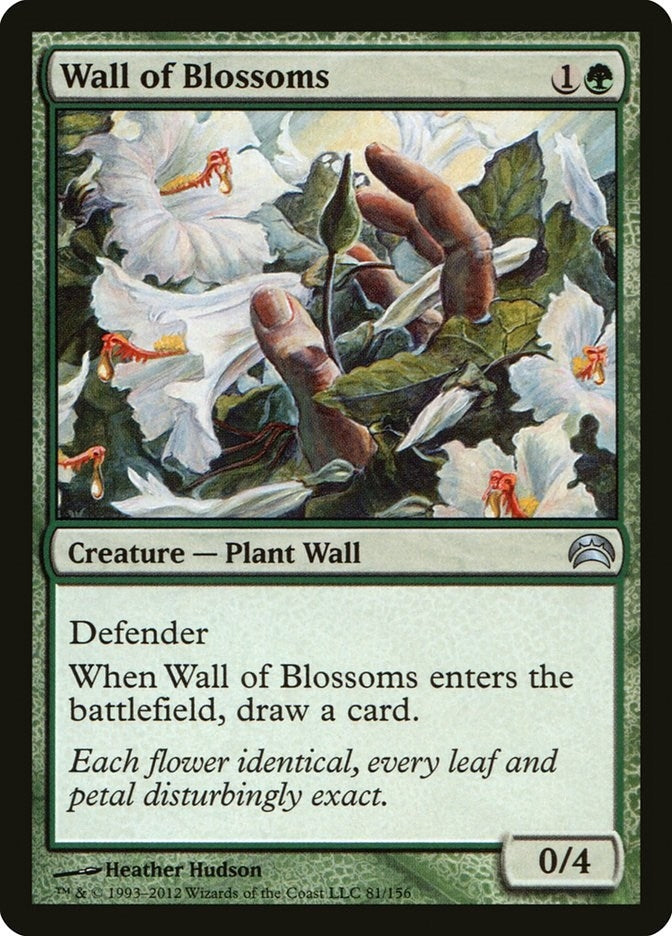 Image for Wall of Blossoms (81) - Magic: The Gathering