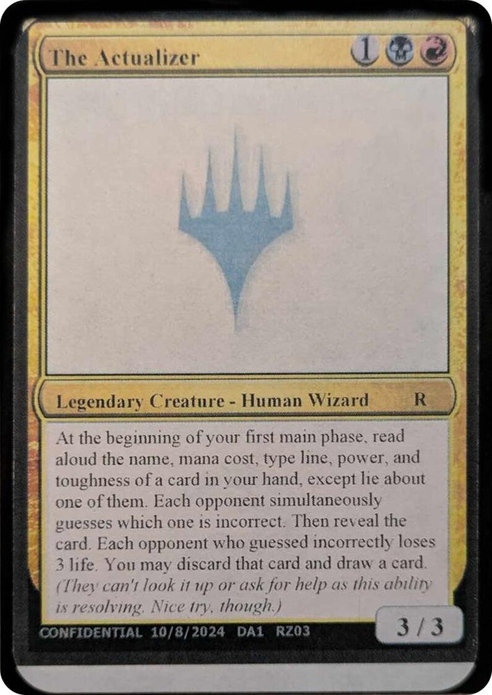 Image for The Actualizer [Un-Known Event Playtest Cards]
