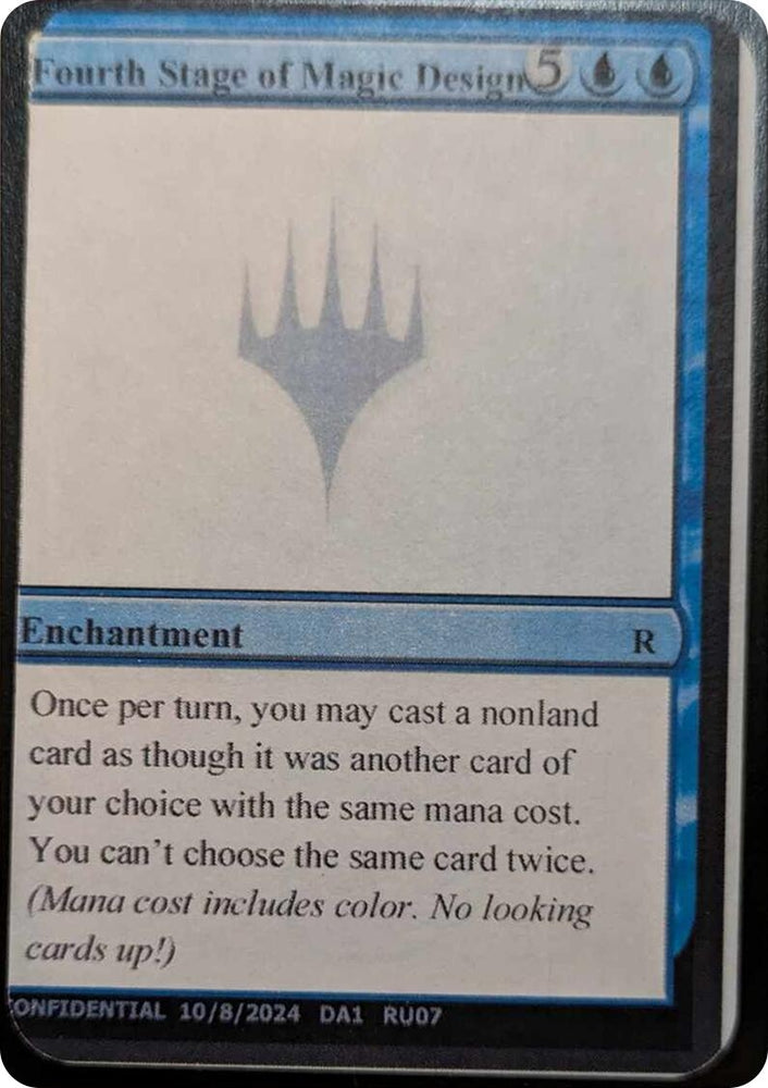 Image for Fourth Stage of Magic Design [Un-Known Event Playtest Cards]