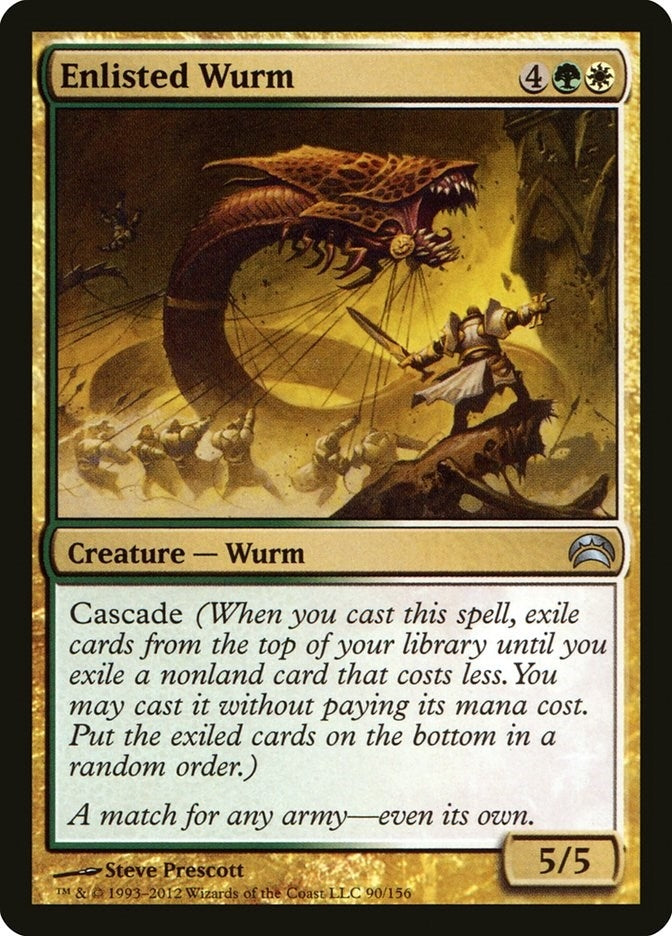 Image for Enlisted Wurm (90) [Planechase 2012]